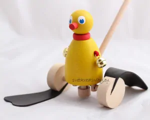 Dřevěné strkadlo - Kačenka