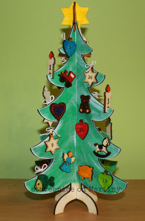 Adventní stromek - adventní kalendář