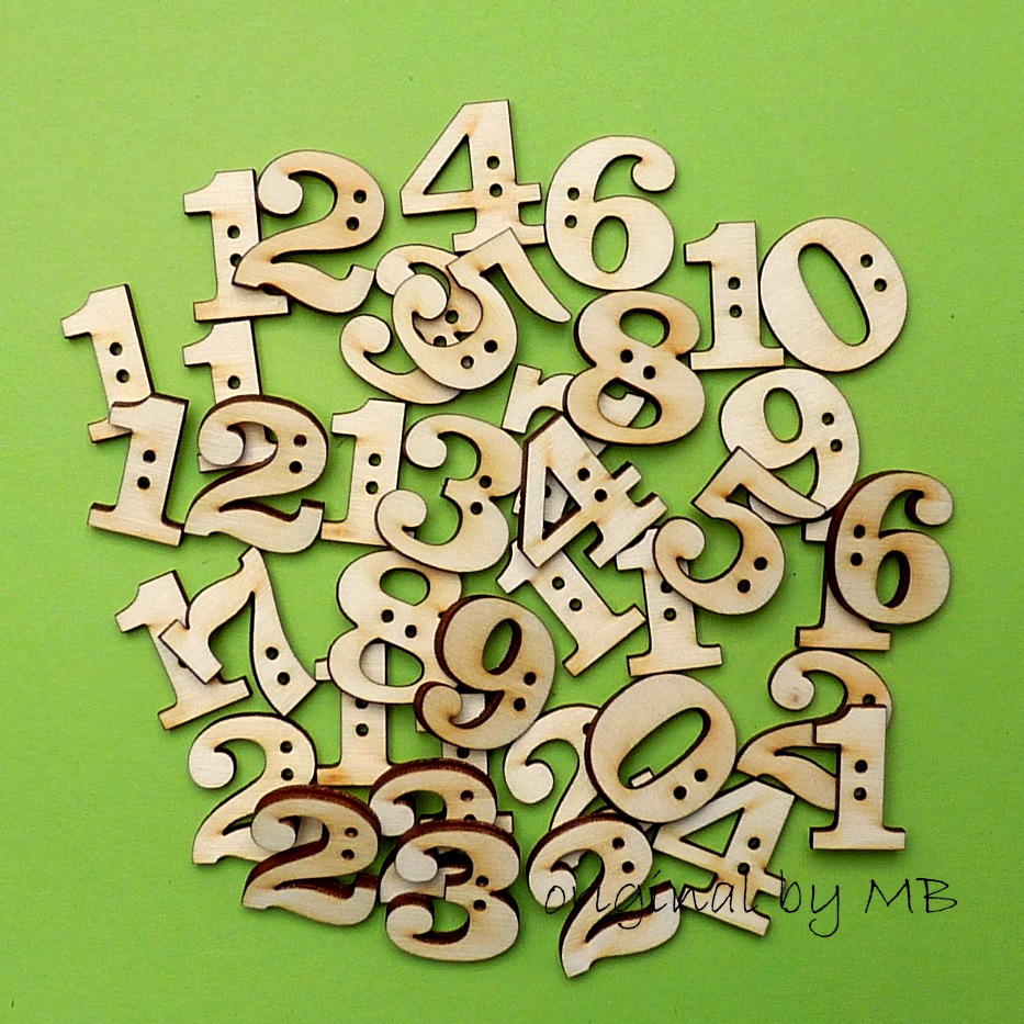 Sada číslic na adventní kalendář