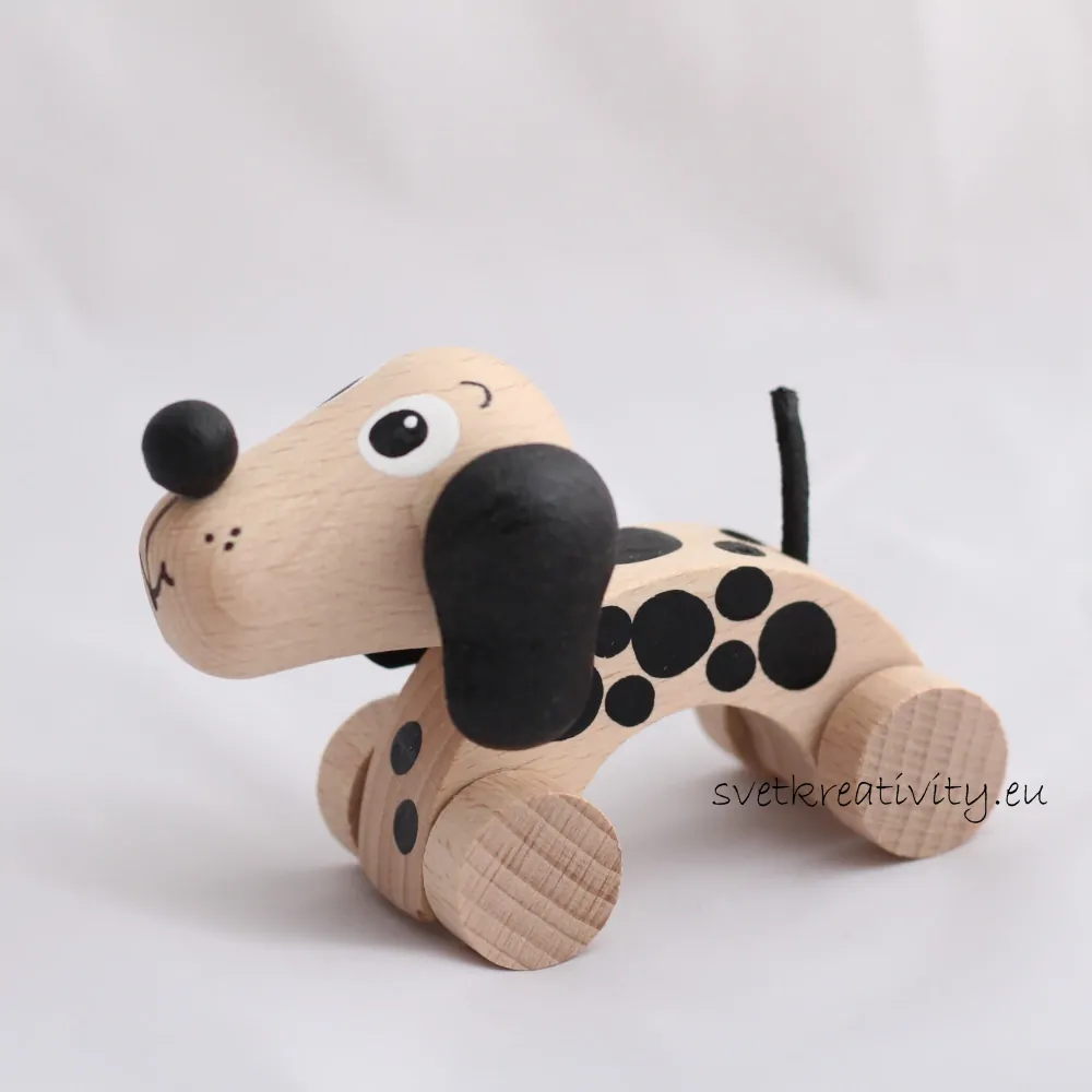 Dřevěné zvířátko - Pejsek