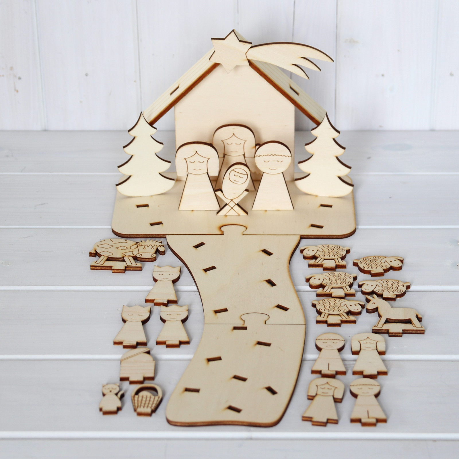 Cesta k betlému jako adventní kalendář